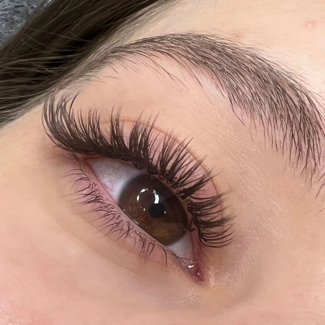after classic lash extensions at home in Dubai